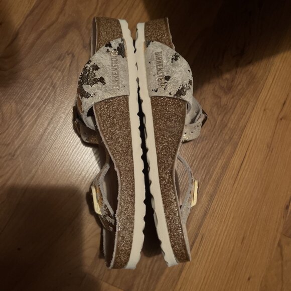 Birkenstock Gizeh Sandals Womens EU 38 US 7.5 Vintage Metallic Rose Copper Suede - Picture 14 of 14